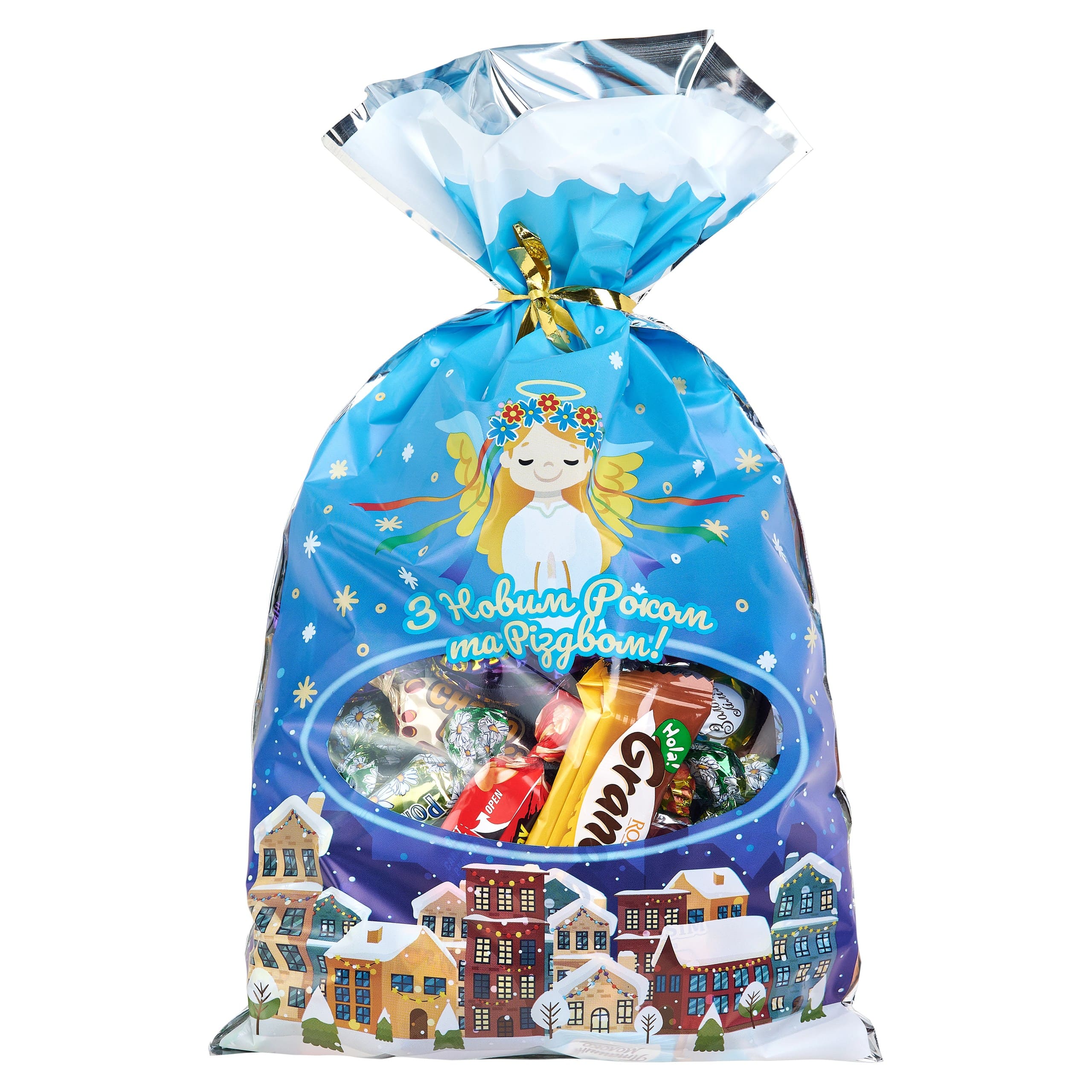 Солодкий новорічний подарунок №2 (ПАКЕТ), СВІТС ПЛЮС, 300 грам.